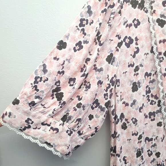 Aritzia Sunday Best Aki Short Sleeve Floral Dress - Picture 9 of 14